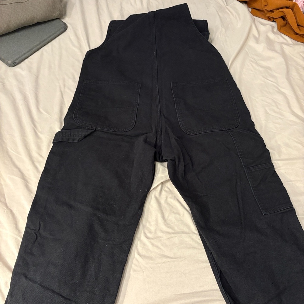 H& M Men’s Black Denim Overalls - Picture 5 of 6